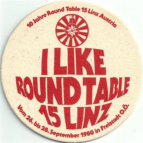 linz o-a round table 1b (rund215-10 jahre 1980-rot)